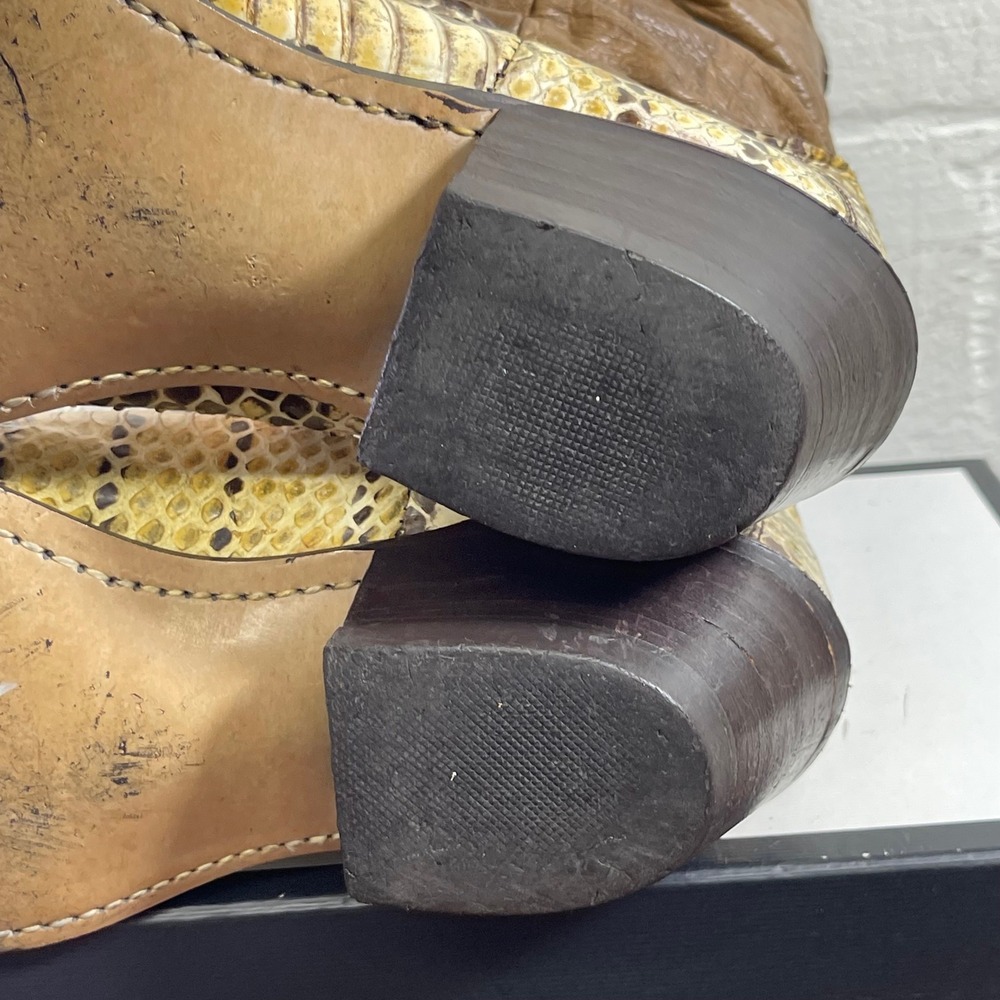 Dingo Python Snakeskin Western Cowboy Slouch Boot… - image 12